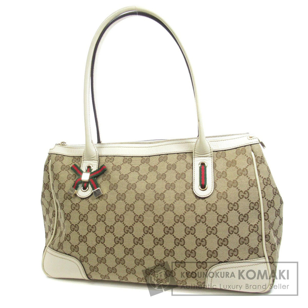 Gucci GG Canvas Princy Tote Bag Brown